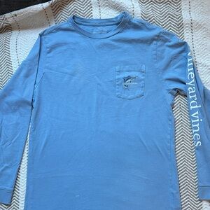 Vineyard Vines Boys Sky Blue Long Sleeve Tee